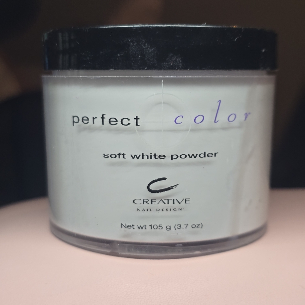 Creative Nail Design Soft White Powder